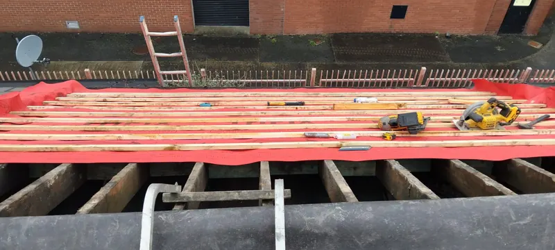 New felt, battens and a chimney to flash, Delta Roofing