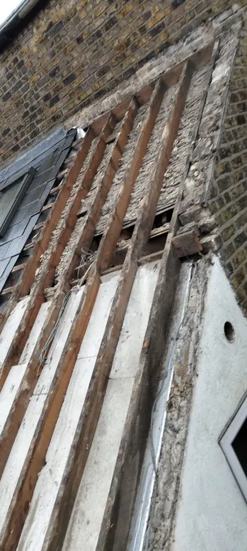 Old timber under the slates, Delta Roofing