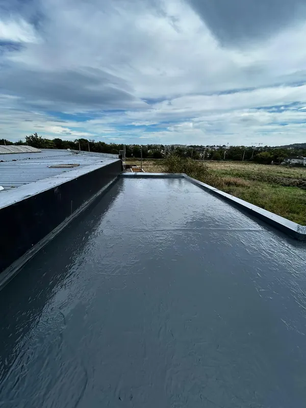 Fibreglass laid to a fall, Delta Roofing