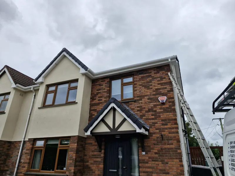 Dry verge fitted, gutters cleared, Delta Roofing