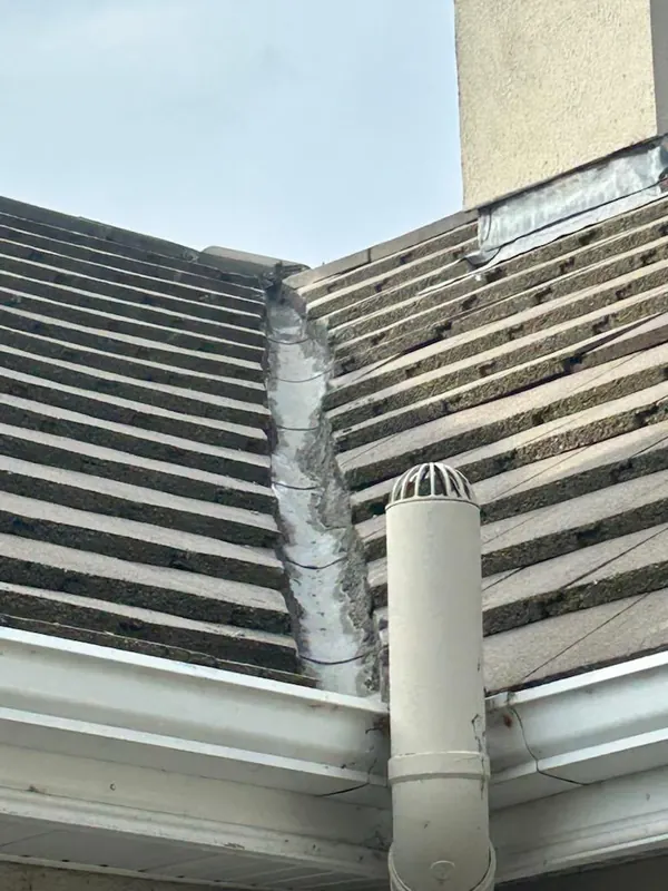 Valley outlet into the gutter, Delta Roofing
